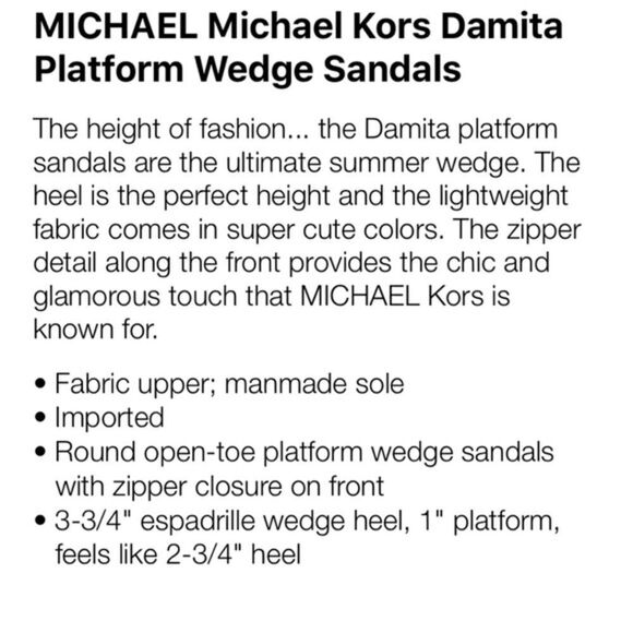 🎉Last price 🎉Michael kors wedge - Picture 7 of 15